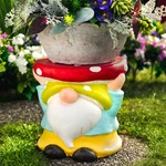 Northlight 12.25" Gnome Mushroom Outdoor Garden Patio Plant Stand. Fixed Price $60.47.