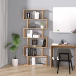 Homcom 75"H Bookcase 6 S-shaped Bookshelf Storage Display Stand Organizer. Fixed Price $76.21.