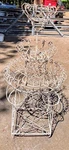 Vintage Victorian-style Wroth Iron Three-tier Plant Stand Rare. Fixed Price $475.00.