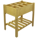 Northlight 3FT Wooden Raised Garden Bed Planter Box With Grow Grid And Shelf. Fixed Price $210.49.