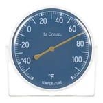 104-1512BL La Crosse 5.5" Indoor/outdoor Dial Thermometer With Bracket Blue. Fixed Price $12.95.