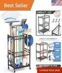Garden Organizer With Wheels, Yard Tower Rack For Garage Storage, Up 35 Lo.... Fixed Price $61.39.