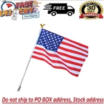 Us American Flag Kit With 6 Foot Steel Pole And Bracket Poly Cotton 3 Ft X 5. Fixed Price $17.97.