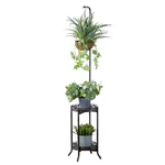 Copree 2-TIER Hanging Stand, Space-saving Iron Planter Shelves Flower P.... Fixed Price $64.61.