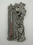 Plaque Thermometer Indoor Outdoor Celsius Fahrenheit Frog Nature Theme. Fixed Price $24.95.