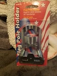 Prime-line Flag Holder U-9378 Plated Steel Poles 3/4 In. Dia. Decoration. Fixed Price $10.00.