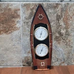 Wall Hanging Wood Rowboat Thermometer Humidity Dial Nautical Sea Decor. Fixed Price $39.95.