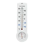 204-109C La Crosse 8.75" Indoor/outdoor Thermometer & Hygrometer Celsius Only. Fixed Price $9.95.