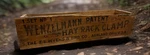 Antique Wenzelmann Hay Rack Clamp Wood Box F. E. Myers & Bro. Ashland Ohio. Fixed Price $50.00.