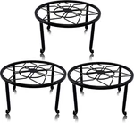 3 Pack Metal Plant Stands Flower Heavy Duty Black Iron Potted Holder. Fixed Price $25.97.