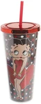 Spoontiques 21600 Betty Boop Foil Cup W/straw, 20 Ounces, Black. Fixed Price $27.99.