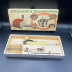 Vtg Chaney Kitchen-aid No. 200 Assortment Cooking Thermometer Set W Original Box. Fixed Price $21.00.