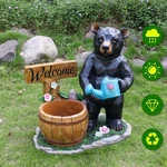 Outdoor Garden Sculpture Bear Flower Pot Planter - Unique Yard Statue Decoration. Fixed Price $308.99.