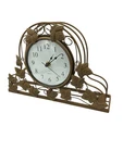 Ingraham Sytle Metal Ivy Leaf Mantel Clock. Fixed Price $30.00.