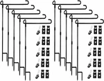 Garden Pole Stand Holder, 10 Pack Flags For Outside With Stoppe. Fixed Price $60.11.