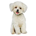 Collections Etc Realistic Bichon Fris? Outdoor Garden Stake. Fixed Price $24.99.