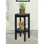 Convenience Concepts Newport Medium 2 Tier Plant Stand Faux Cement/black. Fixed Price $67.14.