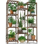 Stand Indoor Outdoor Tall Shelf For Multiple Pots Wood Flower. Fixed Price $36.81.