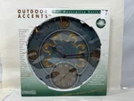 Springfield Outdoor Accents Cast Aluminum Clock Thermometer C91440-BJ New. Fixed Price $74.77.