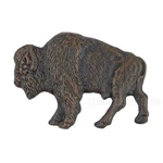 American Bison Buffalo Wall Decor Plaque Cast Iron Figurine Rustic Brown 7 X 5". Fixed Price $19.76.