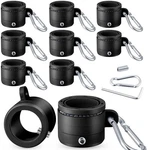 8 Pcs Flag Pole Rings For 0.76-1.0 With Metal Clip 360 Black. Fixed Price $21.89.