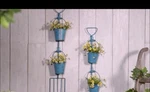 Plow & Hearth Set Of 2 Garden Tool Wall With Bucket Planters. Fixed Price $29.99.