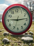 Westclox Big Ben Retro Style Wall Clock Red Bold Number Display Works!. Fixed Price $59.95.