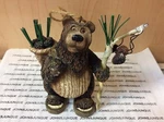 Brown Bear Figurine Gerson Company New With Tag Stands 4 Inches Tall. Fixed Price $10.91.