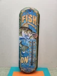 River's Edge Products Tin Thermometer Fish 2019 Jon Q Wright. Fixed Price $12.99.