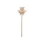 Bee Plant Stake Gold Tone Floral New Home Garden Decor Accent. Fixed Price $14.99.