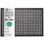 Envelor Anti Fatigue 2 Pack Rubber Floor Mats Door Non Slip Drainage .... Fixed Price $165.22.