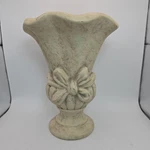 Vintage Home Interiors Pedestal Urn Vase Planter Bow Distressed Ceramic 9. Fixed Price $32.00.