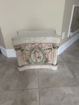 Ornate Column Pedestal Plant Decorative Stand Classic Italian Style. Fixed Price $300.00.