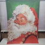 Santa Face Decorative Christmas Garden House Pole Flag 30 In X 42 2008 Toland. Fixed Price $14.87.