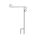 Briarwood Lane Wrought Iron Short Garden Flag Stand Holder. Fixed Price $22.24.