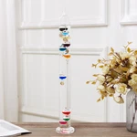 Jingyue 20.5INCH Large Glass Galileo Thermometer 10 Multi Colored Balls Gold. Fixed Price $97.26.