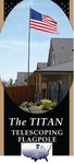 25' Silver "titan" Telescoping Flagpole With 4' X 6' U.s.. Fixed Price $539.00.