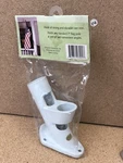 Evergreen Cast-iron 2-POSITION Flag Pole Bracket Style # 03001 White. Fixed Price $6.00.