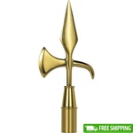 Majestic Indoor Flag Display Battle Axe Ornament Durable Brass Symbol Of Valor. Fixed Price $65.25.
