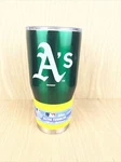 Oakland Athletics 30OZ Stainless Steel Travel Tumbler New Mlb Mug Glass Cup. Fixed Price $26.00.