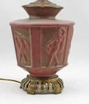 Antique Circa 1920'S Art Deco Muncie Pottery Dancing Nudes Haley Design Lamp 1X3. Fixed Price $299.99.