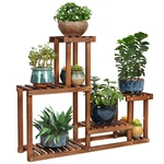 Coogou Pine Wood Plant Stand Indoor Outdoor Multi Layer Flower Shelf Brown. Fixed Price $97.82.