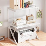 Aboxoo Printer Stand For Desk, Desktop Shelf Large 3-TIER Multi-purpo.... Fixed Price $64.86.