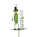 Rain Gauge Garden Metal Stake Decorative Grasshopper Outdoor Yard. Fixed Price $16.60.