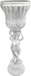 12 Inches Diameter, 36 Tall, Handcast Polyresin, Antique Stone Finish. Fixed Price $525.79.