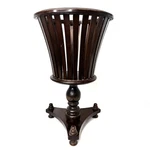 Vintage Slatted Wood Pedestal Planter / Stand The Bombay Company. Fixed Price $225.00.