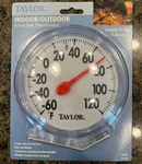 Taylor Indoor Outdoor 6" Round Dial Thermometer W/ Mounting Bracket #5630. Fixed Price $6.95.