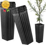 50PCS Plastic Deep Plant Nursery Pots Tall Tree Pot,. Fixed Price $17.86.