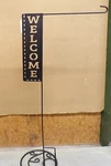 Welcome Garden Flag Pole Stand 36"T New Evergreen &. Fixed Price $27.99.