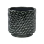 Cheungs Parlora Crossed Diagonal Pattern Straight Side Ceramic Pot Large. Fixed Price $28.43.